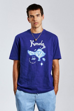 BALI ISLAND - Organic Cotton Tee Navy from KOMODO