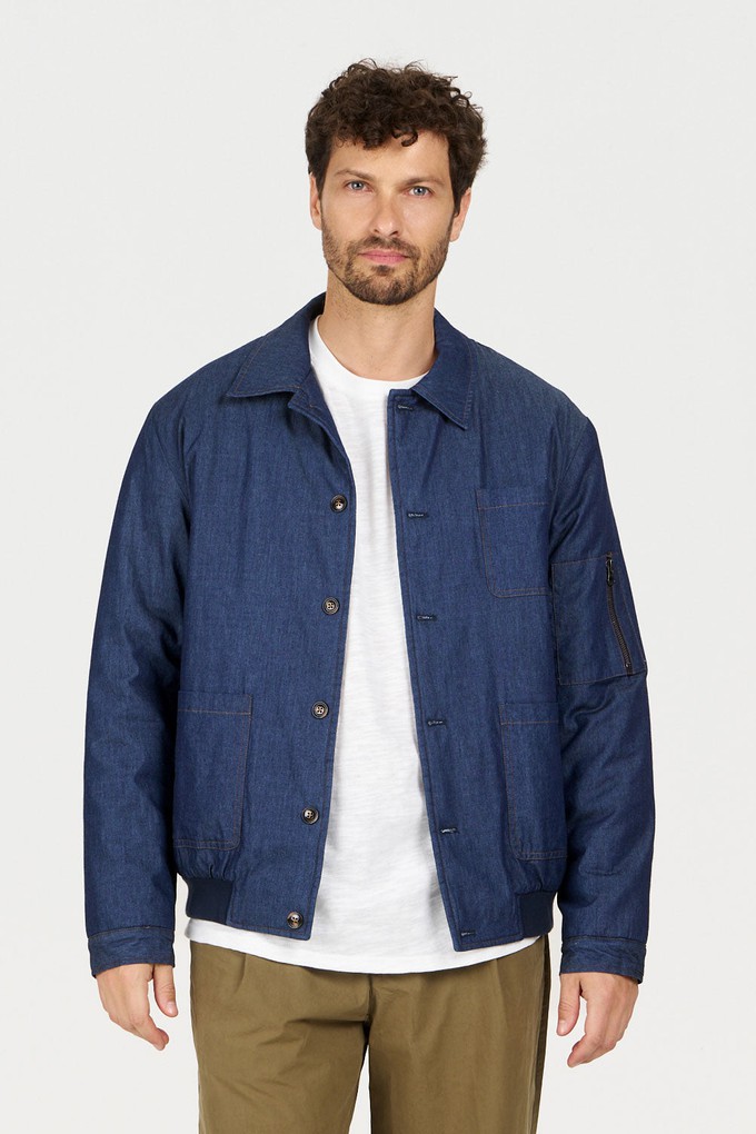 NILE Organic Cotton Chambray Jacket - Mid Wash from KOMODO
