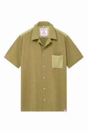 SPINDRIFT - Organic Cotton Shirt Green Patchwork from KOMODO