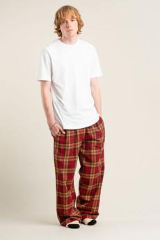 JIM JAM Mens Organic Cotton Pyjama Bottoms - Berry via KOMODO