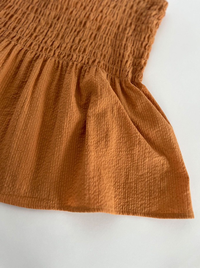 GAIA OC - Seersucker Vest - Orange from KOMODO