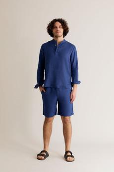 JERRY - Linen Shorts Navy via KOMODO