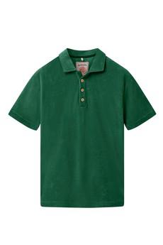 OLLIE - Organic Cotton Blend Terry Polo - Jungle Green via KOMODO
