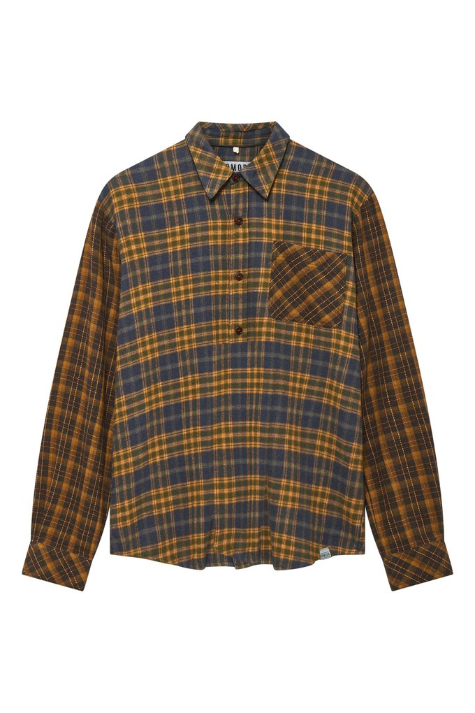 AXEL - Organic Cotton Patchwork Check Shirt from KOMODO