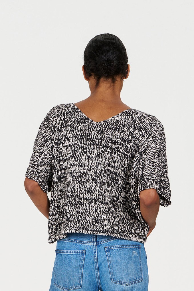 TERESA Organic Cotton Jumper - Black & White from KOMODO