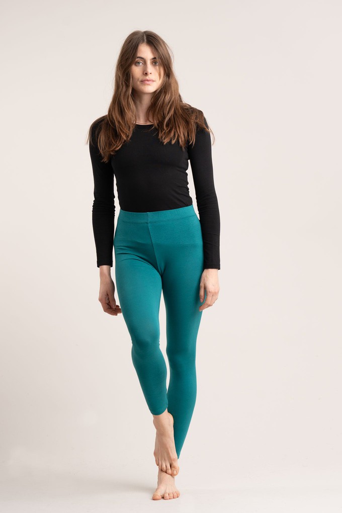 SYLVIE Legging - GOTS Organic Cotton Teal from KOMODO