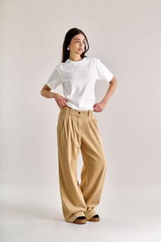 LOLA Organic Cotton Cord Trouser - Croissant via KOMODO