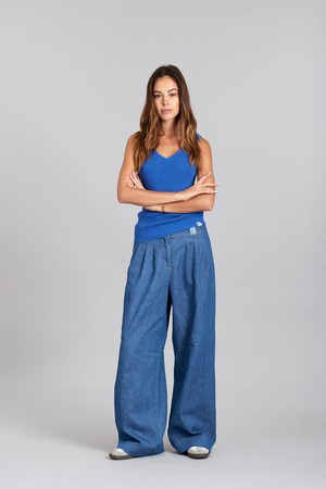 YANA - Organic Cotton Vest Blue Sapphire from KOMODO