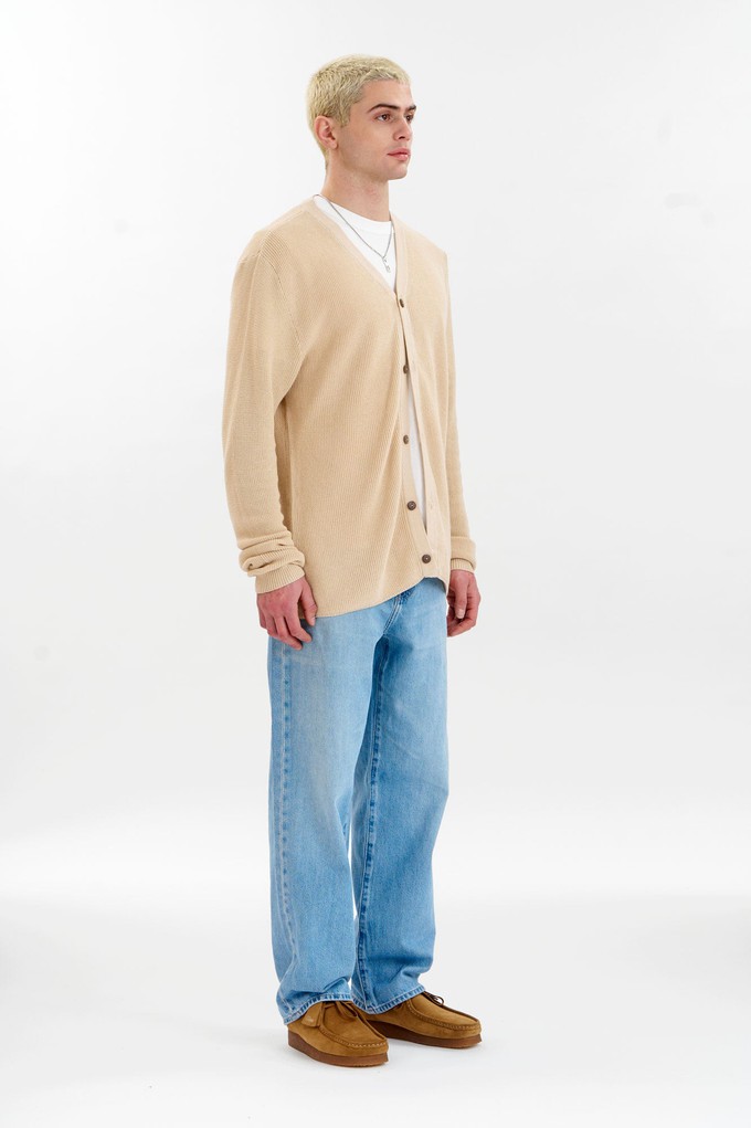 LUCAS Organic Cotton Cardigan - Cream from KOMODO
