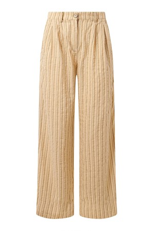 LION - Organic Cotton Trouser - Oat Stripe from KOMODO