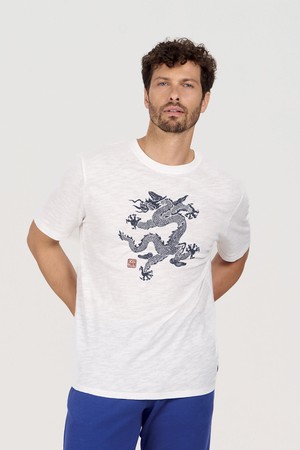DRAGON 25 Organic Cotton Tee - White from KOMODO