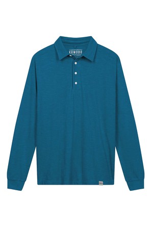 GENESIS - GOTS Organic Polo Top Teal Blue from KOMODO