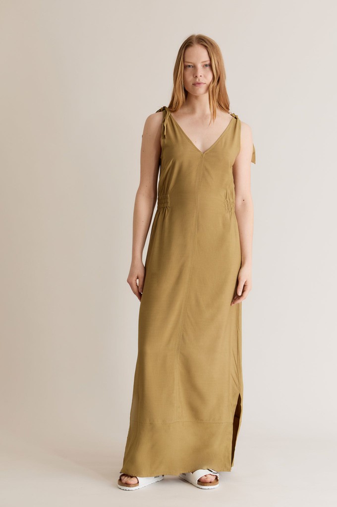 MARNIE - Rayon Dress Khaki from KOMODO