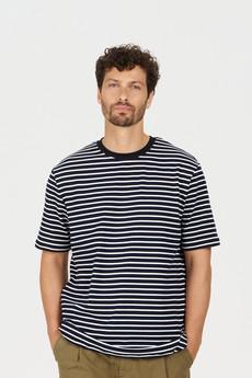 CLAUDE Organic Cotton Top - Navy Stripe via KOMODO
