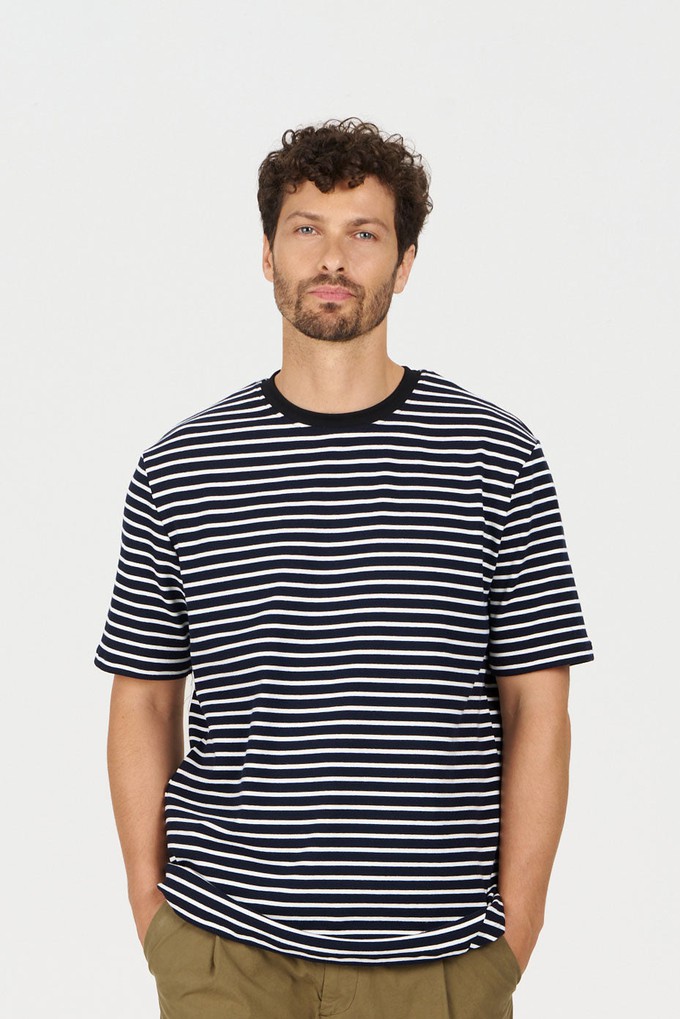 CLAUDE Organic Cotton Top - Navy Stripe from KOMODO