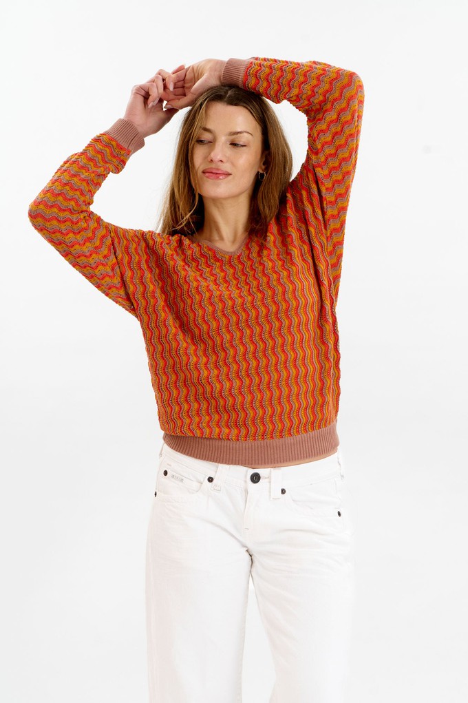 CLOVER Organic Cotton Pointelle Jumper - Coffee from KOMODO