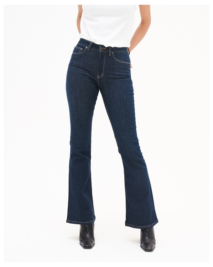 Lisette Flare Dark Rinse from Kuyichi
