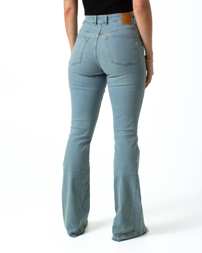 Lisette Flare Overdye Ripped Hem from Kuyichi