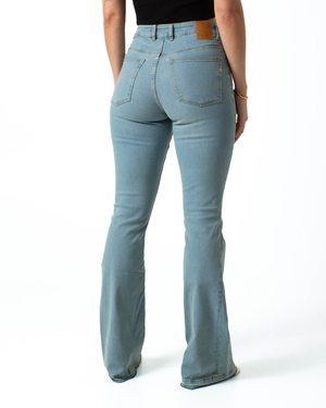 Lisette Flare Overdye Ripped Hem from Kuyichi