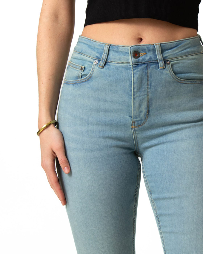 Lisette Flare Overdye Ripped Hem from Kuyichi