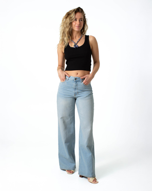 Harper Loose Flare Light Blue from Kuyichi