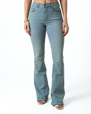 Lisette Flare Overdye Ripped Hem from Kuyichi