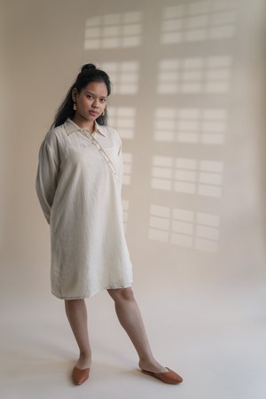 Dawning Angrakha Shirt Dress from Lafaani