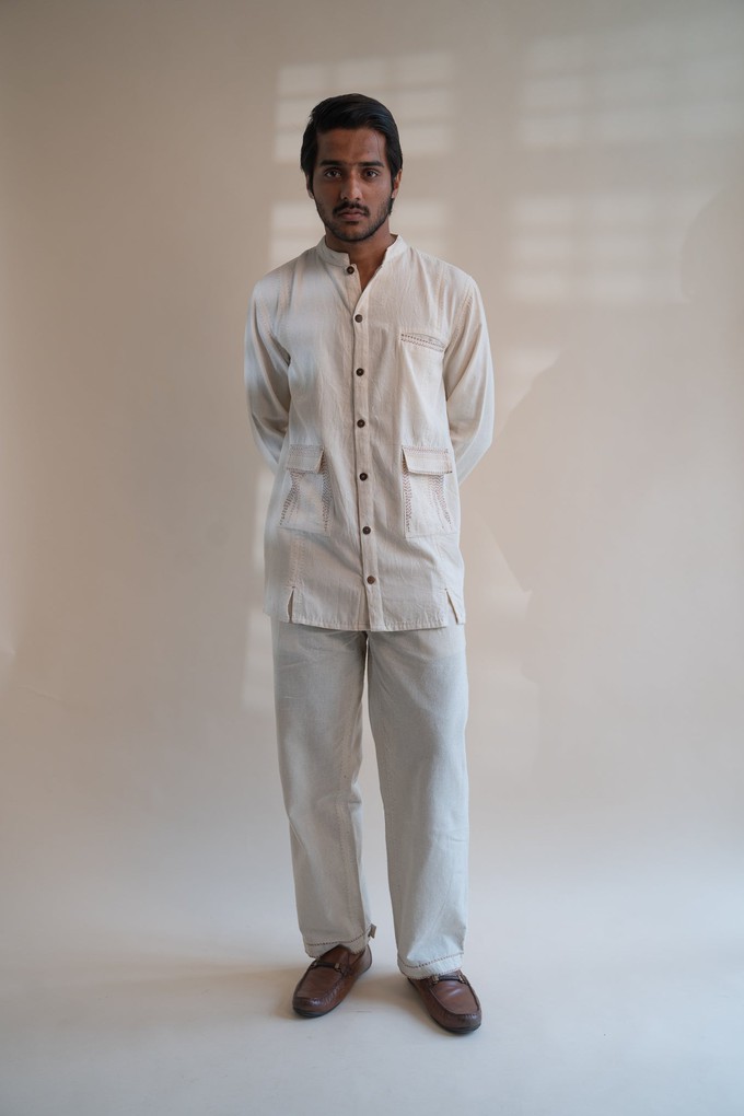 Dawning Panelled Long Shirt from Lafaani