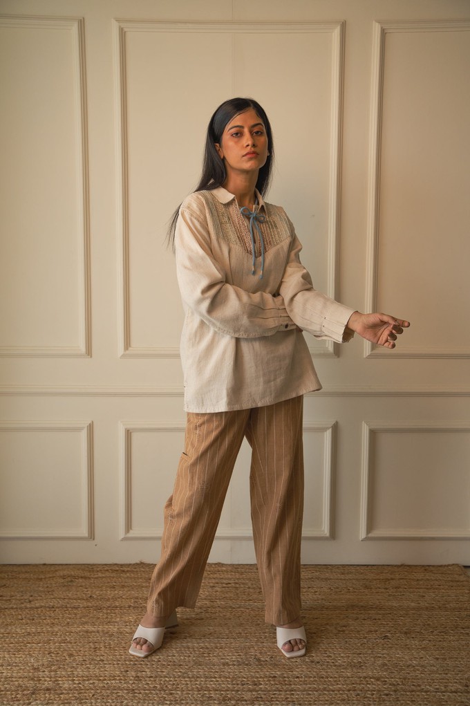 Materiality Yoke Detail Shirt from Lafaani