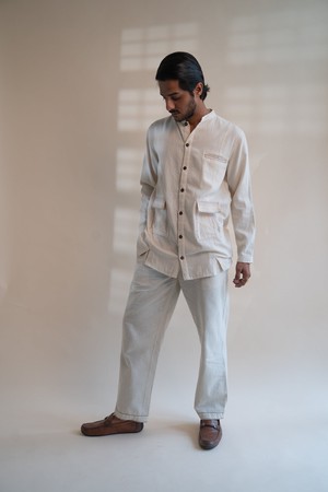 Dawning Panelled Long Shirt from Lafaani