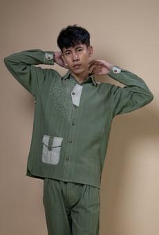 Meadows Embroidered Full Shirt via Lafaani