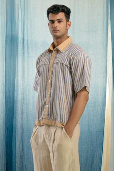 AY Colour-Blocked Shirt via Lafaani