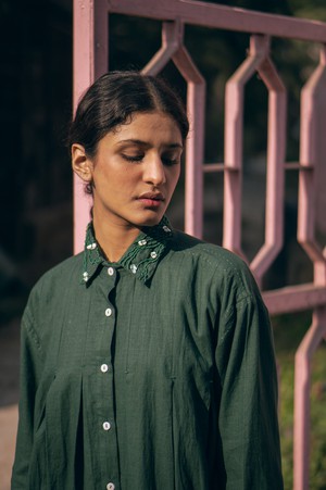 Rewind Pleated Dress from Lafaani