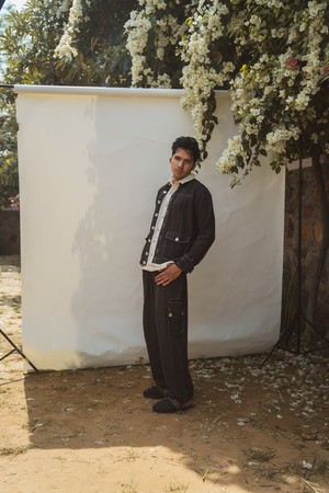 Sonder Unisex Black Bomber from Lafaani