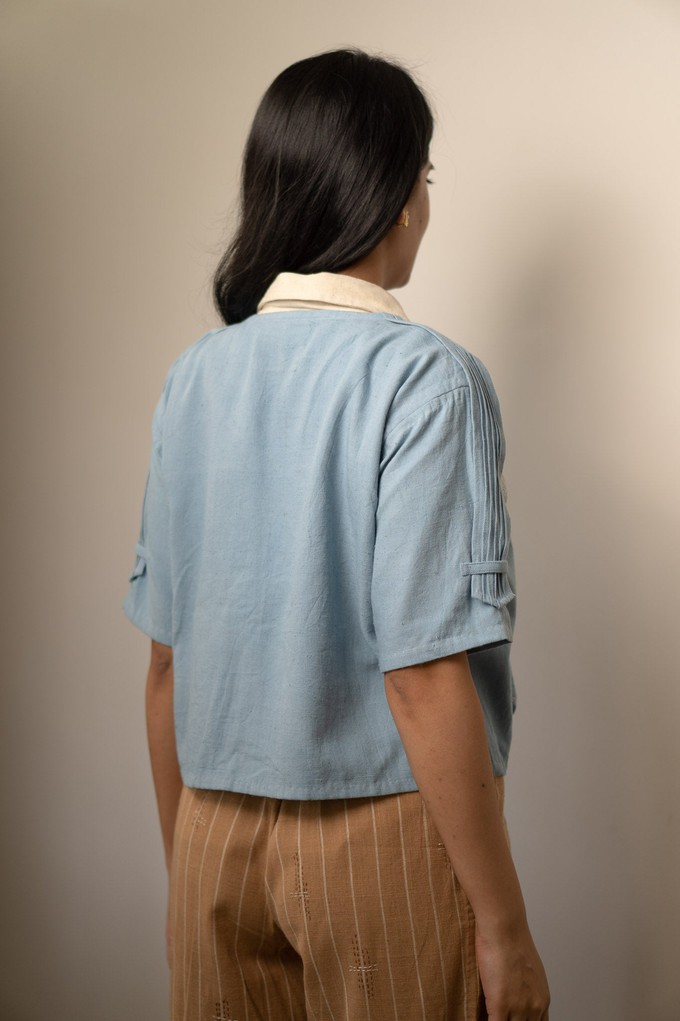 Materiality Unisex Cropped Half Sleeve Jacket from Lafaani