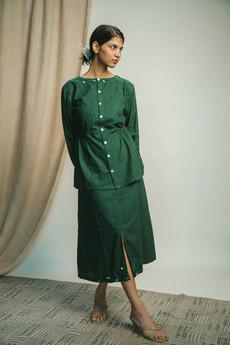 Rewind Peplum Blouse via Lafaani