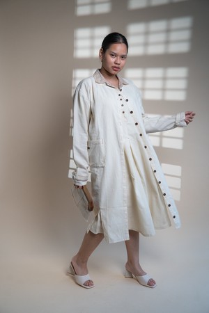 Dawning Unisex Button Down Overlay from Lafaani