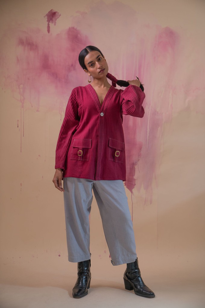 Phosphene Unisex Haori & Grey Pants Set from Lafaani