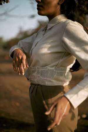 Side-Belt Shirt from Lafaani