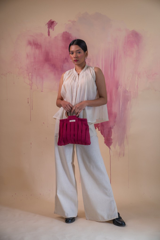 Phosphene Gathered Blouse & Side Slit Pants - Kora from Lafaani