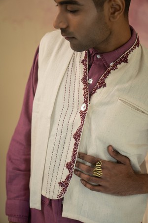 Phosphene Unisex Cropped Vest from Lafaani