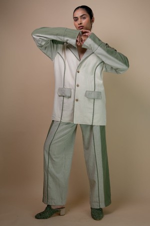 Meadows Unisex Colour Blocked Blazer from Lafaani