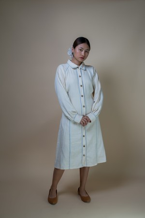 Meadows Panelled Shirt Dress from Lafaani