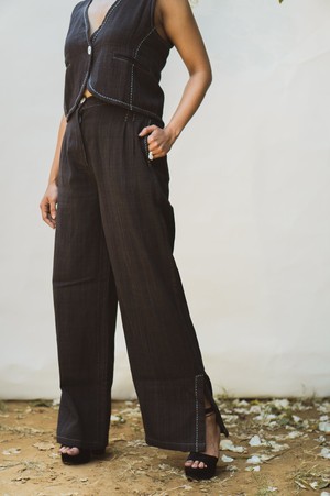 Sonder Waistcoat & Side Slit Pants from Lafaani