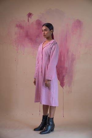 Phosphene Button-Down Dress from Lafaani