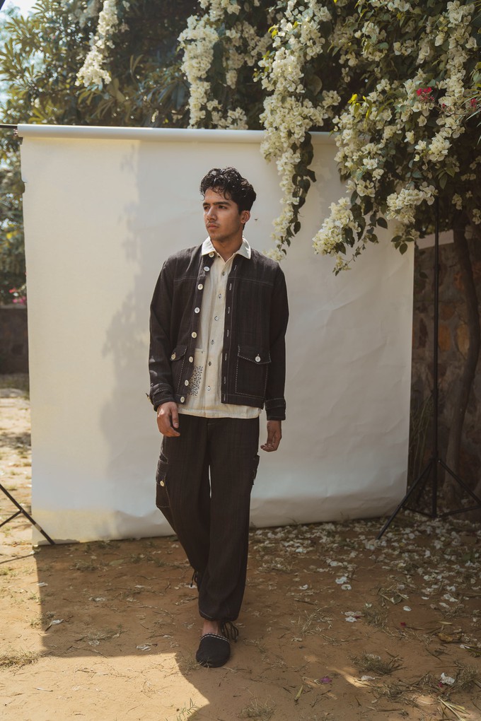 Sonder Unisex Black Bomber & Utility Pants from Lafaani