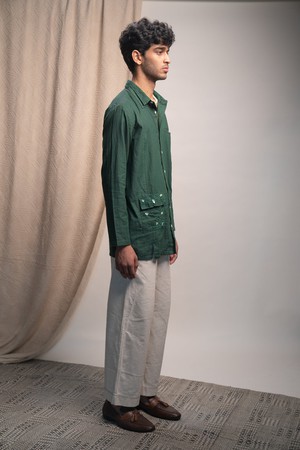 Rewind Panelled Shirt & Kora Straight Pants from Lafaani