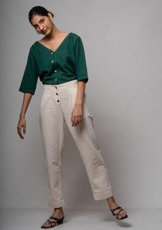 Pleated Pants via Lafaani