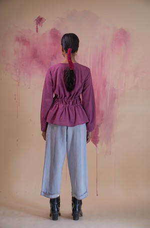 Phosphene Ruched Blouse from Lafaani