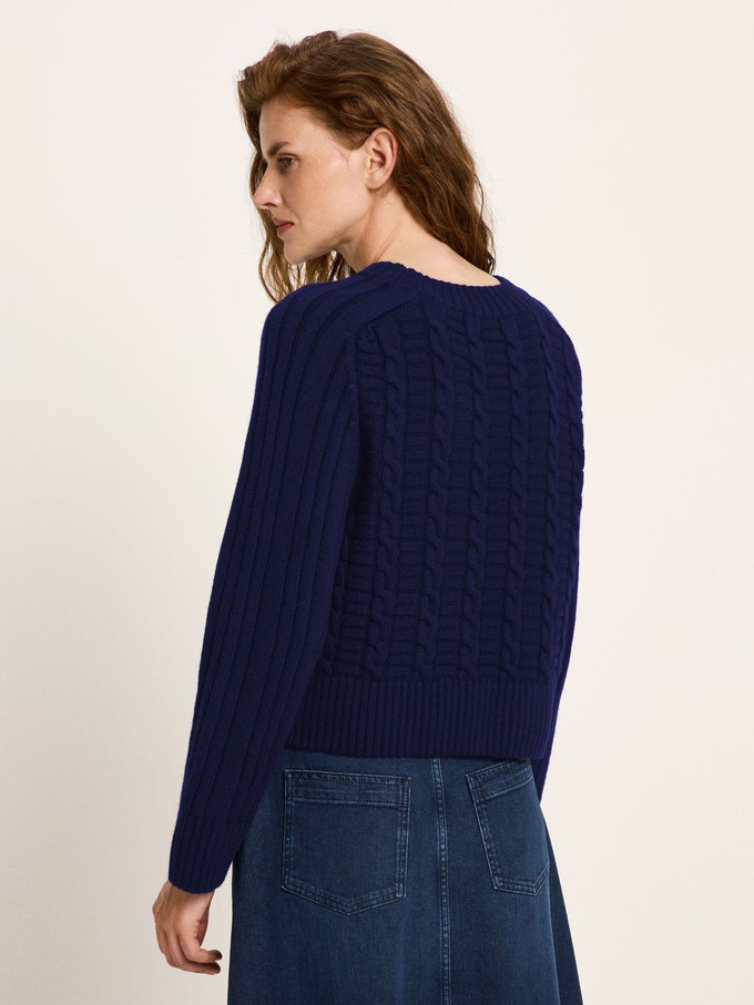 Cable-knit sweater (GOTS) from LANIUS